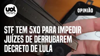 STF tem 5 votos a 0 para impedir juízes de derrubarem decreto de Lula sobre armas