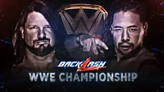 AJ STYLES VS SHINSUKE NAKAMURA no DQ Match at blacklash 2018