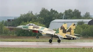 SU35 vertical take off at paris air show 2013