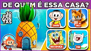 🏠 DE QUEM É A CASA? | Você consegue descobrir o dono das casas mais famosas das telinhas? #macaquiz