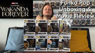 Black Panther: Wakanda Forever Funko Pop Full Set Unboxing & Movie Review