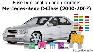 Fuse box location and diagrams: Mercedes-Benz C-Class (2000-2007)