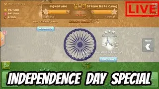 🔴INDEPENDENCE DAY TROJAN WAR SPECIAL - CLASH OF CLANS