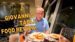 Cruise Food Review- Giovanni’s Table Adventure of the Seas