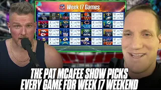 The Pat McAfee Show Picks & Predicts Every Game For NFL's Week 17 Weekend