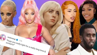 ‼️Nicki Minaj SETS OFF Doja Cat fans with Billie Eilish album! Ice Spice Billboard 100 flop, Glorill