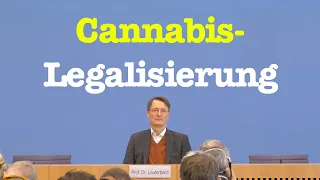 Eckpunkte zur "Kontrollierten Abgabe von Cannabis" | Karl Lauterbach (SPD) | BPK 26. Oktober 2022