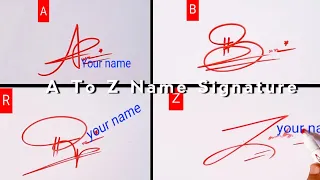 A To Z Name signature style || Letter Signature || #signature