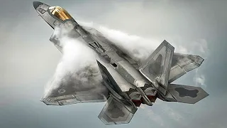 🇺🇸 🤯 Mind Blowing F-22 Thrust Vectoring ● Falling Leaf 🍂 Maneuver ● J-Turn ● Tail Slides
