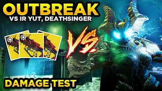 Outbreak ONE PHASE vs Ir Yut, Deathsinger | Crota's End DPS Test | Destiny 2