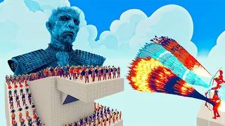 100x WHITE WALKERS + 1x NIGHT KING vs 3x EVERY GOD   Totally Accurate Battle Simulator TABS
