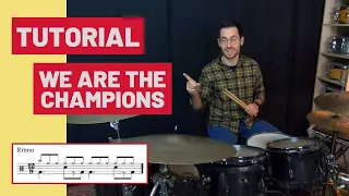 Cómo tocar WE ARE THE CHAMPIONS en BATERÍA - Queen (TUTORIAL Español)