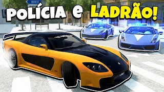 FUGA na POLÍCIA com os CARROS do VELOZES e FURIOSOS! BeamNG.drive Multiplayer