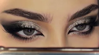 🖤 ميك اب قلتر للحفلات سهل 2023 GLITTERY NYE MAKEUP