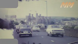 Llandudno Conwy Abergele and Caernarfon Wales late 1960's early 1970's old cine film 186