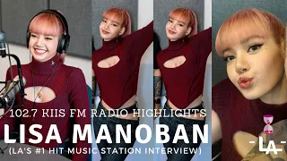 BLACKPINK LISA - 102.7 KIIS FM Radio Interviews (Clips/Highlights)// Lisa's Pink Long Hair & Outfits