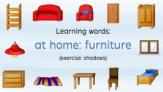 Englisch lernen: at home - furniture (Lernvideo, Grundschule)