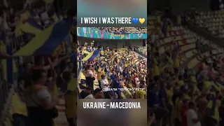 ОЦЕ ТАК! Неймовірна підтримка українців на футбольному матчі Україна - Північна Македонія #Shorts