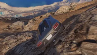 GTA 5 Driving off Mt Chiliad Crashes Compilation #24 (With Roof And Door Deformation)