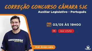 Correção Concurso Câmara SJC | Auxiliar Legislativo | Português - Álvaro