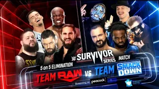 Team Raw Vs Team SmackDown Men's 5-on-5 Elimination Match | Survivor Series 2021 | Full Match