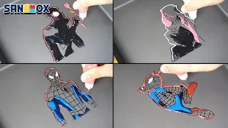 Spiderman New Universe Pancake art - Miles Morales, Gwen Stacy, Peter Benjamin Parker, Spider-Ham