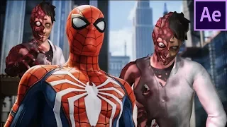 Spiderman 3D Animation All Render Inside OF After Effects Element obj Sequence