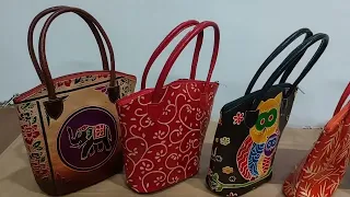 shantiniketan leather hand bag (Balti) I Shantiniketan leather bag wholesale I Chitrahar