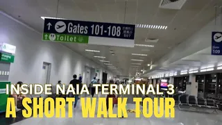 PH 🇵🇭 Inside NAIA TERMINAL 3 / A Short Walk Tour | Philippines.