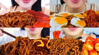 KOMPILASI MUKBANG HUNGRY OLIVIA ASMR JAJANGMYEON 😋