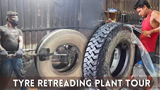 How to Recapping Old Tyre to Make Them Look New | Retreading Plant Tour | How Old Tire Are Retreaded