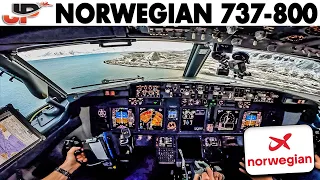 Norwegian 737-800 ❄️Arctic Cockpit Adventure to Svalbard🇳🇴