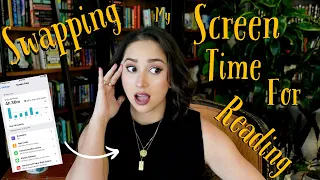 SWAPPING MY SCREEN TIME FOR READING! Snow Days, Book Hauls, Moving, and a Reading Experiment!