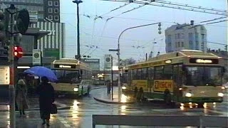 Solingen O-Bus / Trolleybuses - December 1990 - Raining!