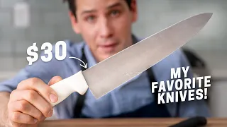 WHY I DON'T USE EXPENSIVE KNIVES (The Only 3 Kitchen Knives You Need, All Under $30!)