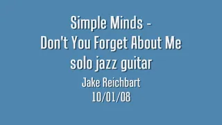 Don't you Forget About Me, Simple Minds, fingerstyle guitar, lesson available