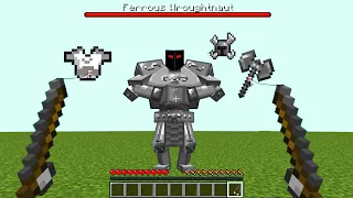 How get ALL Armor Ferrous Wroughtnaut without killing him? | Mowzie's Mobs