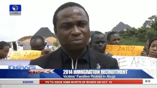 2014 Immigration Recruitment Victims' Families Protest In Abuja 11/10/15