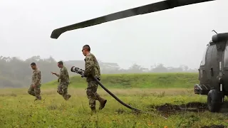 126th and 189th Aviation Regiments conduct field training rescue operations