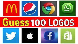 Guess The LOGO  in 5 Seconds I 100 Famous LOGOS l Logo Quiz 2024