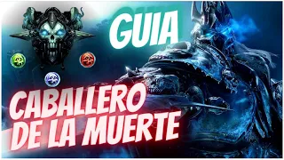 Guía AVANZADA CABALLERO DE LA MUERTE WoW Wotlk Classic (Raza, Talentos, leveo, gemas, profesiones)