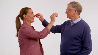 Bill and Melinda Gates Take the Nose to Nose Challenge