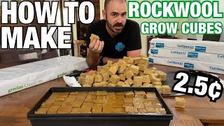 How to Make Rockwool Grow Cubes: Only 2.5¢ Each!