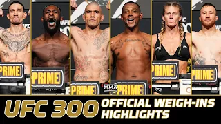 UFC 300: Pereira vs Hill Official Weigh-In Highlights | MMA Fighting
