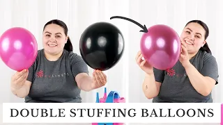 How to Make Double Stuffed Balloons and Custom Balloon Colors (DIY Balloon Tutorial)