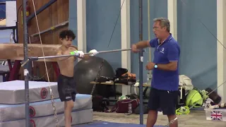 EUROPEAN GYMNASTICS MAG TRAINING CAMP THESSALONIKI 20201 - HIGH BAR - in bar and adler elements