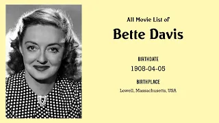 Bette Davis Movies list Bette Davis| Filmography of Bette Davis