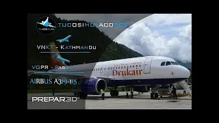 LiveStream | Voo KB205 VNKT(Kathmandu) - VQPR(Bhutan) | A319 | P3Dv4 | IVAO