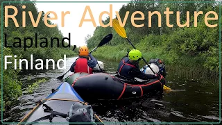 River Paddling Adventure in Lapland, Finland