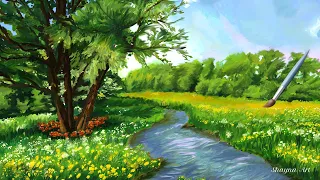 Wildflower Meadow: A Soothing Springtime Painting Demonstration